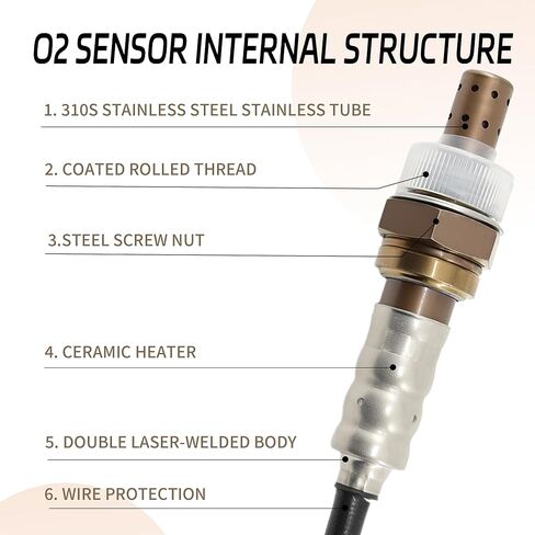 4Pcs Oxygen Sensor Upstream & Downstream 234-5076 234-5113 234-4490 Compatible for 2011-2014 Ford F150 [3.5L V6 Turbocharged Only] in Saudi Arabia