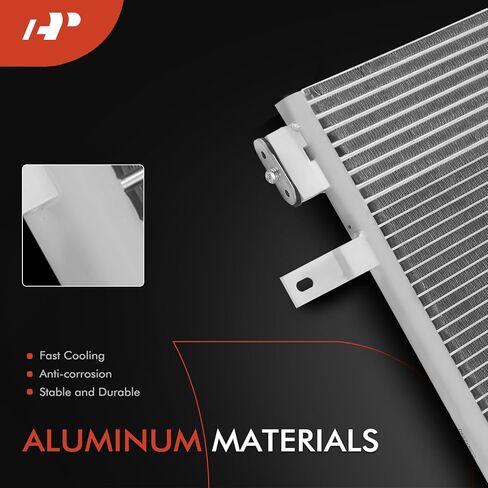 A-Premium Air Conditioning A/C Condenser Compatible with Jeep Grand Cherokee 2004 4.0L 4.7L, Replace# 55116931AA in Saudi Arabia
