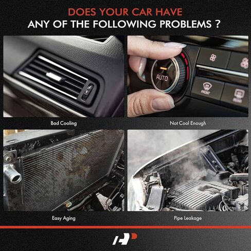 A-Premium Air Conditioning A/C Condenser Compatible with Jeep Grand Cherokee 2004 4.0L 4.7L, Replace# 55116931AA in Saudi Arabia