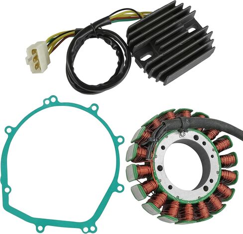 Caltric Stator and Regulator Rectifier with Gasket Compatible With Kawasaki Vulcan 1600 Nomad Vn1600 2005-2008 in Saudi Arabia