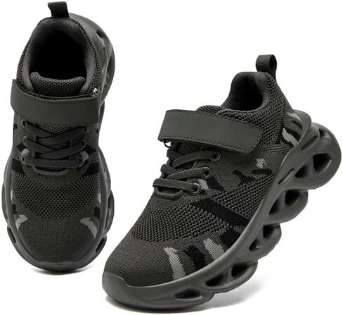 Big Kids Camo Sneakers Lightweight Breathable Mesh Athletic Shoes for Boys & Girls, Non-Slip Rubber Sole for School, Playground Walking & Running in Saudi Arabia