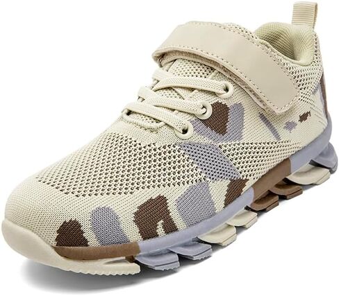 Big Kids Camo Sneakers Lightweight Breathable Mesh Athletic Shoes for Boys & Girls, Non-Slip Rubber Sole for School, Playground Walking & Running in Saudi Arabia