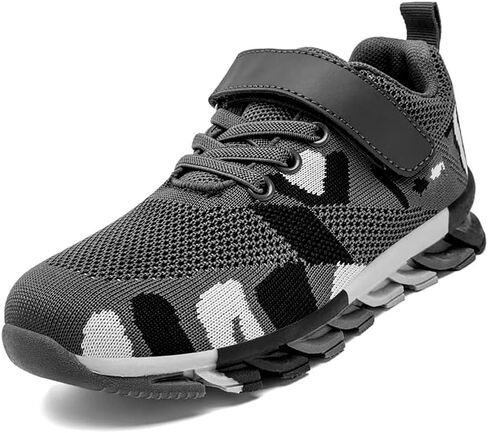 Big Kids Camo Sneakers Lightweight Breathable Mesh Athletic Shoes for Boys & Girls, Non-Slip Rubber Sole for School, Playground Walking & Running in Saudi Arabia