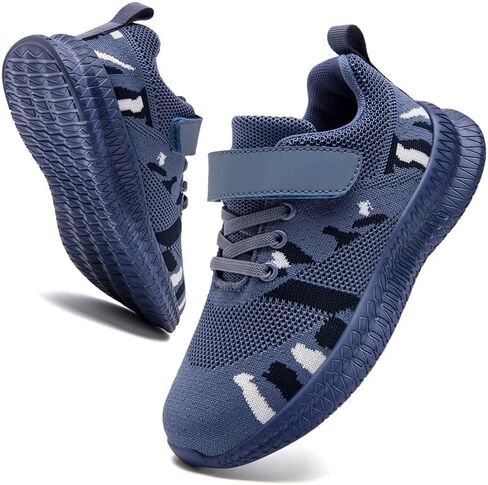Big Kids Camo Sneakers Lightweight Breathable Mesh Athletic Shoes for Boys & Girls, Non-Slip Rubber Sole for School, Playground Walking & Running in Saudi Arabia