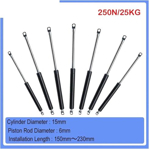 150mm-230mm 25kg/250N car strut front hood trunk tailgate trunk shock absorber lifting support rod gas spring bar(15-6-75-230) in Saudi Arabia