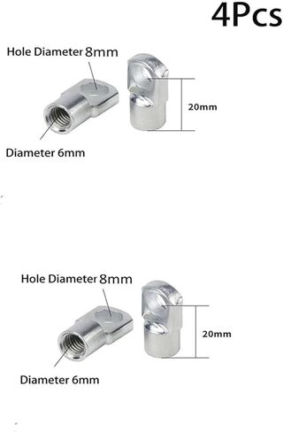 4 x M6/M8 internal/external thread automotive gas spring end connector replacement fixed shock absorber connectors(B1) in Saudi Arabia
