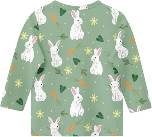 Boys Easter Shirt Summer 3/4 Sleeve Tween Shirts Rabbit Print Tops Holiday Cute Blouses Fitted Clothes 2-13Y in Saudi Arabia