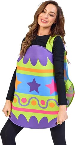 Seasons Adult Easter Egg Costume for Holiday Party Dress Up, One Size Fits Most in Saudi Arabia