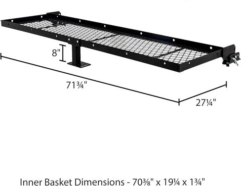 رف تخزين بإطار RV خلفي مقاس 71.75 بوصة وسعة 200 رطل لمركبة RV أو العربة أو العجلة الخامسة in Kuwait