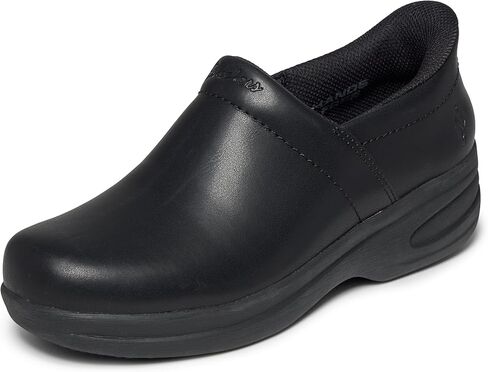 Skechers Womens Ardaya Sr Leather Work Clog with Hands Free Slip-ins Technology - in Saudi Arabia