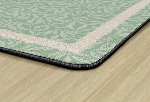 Flagship Carpets Farmhouse Leaves Classroom Educational Area Rug for Kids and Teachers, Durable Quality for Schools, Preschool, Daycare, Learning Centers, and Home, 7'6" x 12' - Sage in Saudi Arabia