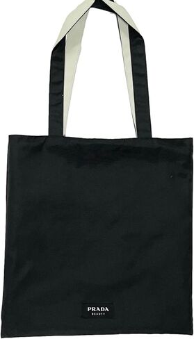 Prada Reversible FLAT Black Light Green Beauty Fragrance Tote Bag with Pouch (14L X 14H) - 0741 in Saudi Arabia