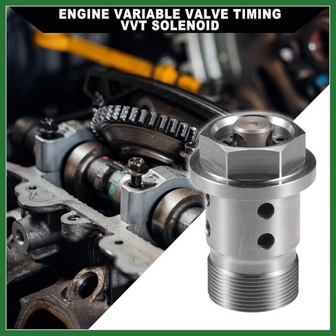 Motoforti No.11368617694 محرك متغير صمام توقيت VVT الملف اللولبي لسيارات BMW 230i 2017 لسيارات BMW 750i XDrive/صمام التحكم في زيت عمود الحدبات لمحرك السيارة الداخلي/معدن متين / قطعة واحدة تدوم طويلاً in Kuwait