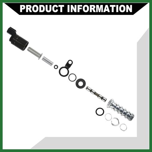 Motoforti No.11368617694 محرك متغير صمام توقيت VVT الملف اللولبي لسيارات BMW 230i 2017 لسيارات BMW 750i XDrive/صمام التحكم في زيت عمود الحدبات لمحرك السيارة الداخلي/معدن متين / قطعة واحدة تدوم طويلاً in Kuwait