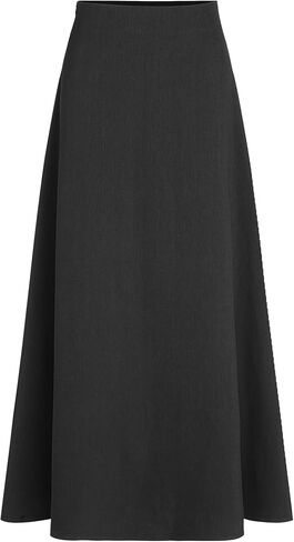 CIDER High Waist Solid Pleated Maxi Skirt in Saudi Arabia