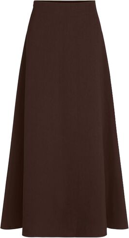 CIDER High Waist Solid Pleated Maxi Skirt in Saudi Arabia
