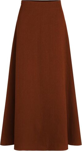 CIDER High Waist Solid Pleated Maxi Skirt in Saudi Arabia