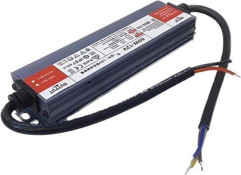 1pcs 60W Driver AC110V 220V to DC12V 5A 24V 2.5A IP67 Waterproof Lighting Outdoor 12V Power Supply(12V 5A 60W) in Saudi Arabia