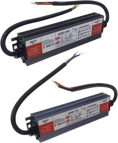 1pcs 60W Driver AC110V 220V to DC12V 5A 24V 2.5A IP67 Waterproof Lighting Outdoor 12V Power Supply(12V 5A 60W) in Saudi Arabia