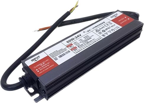 1pcs 60W Driver AC110V 220V to DC12V 5A 24V 2.5A IP67 Waterproof Lighting Outdoor 12V Power Supply(12V 5A 60W) in Saudi Arabia