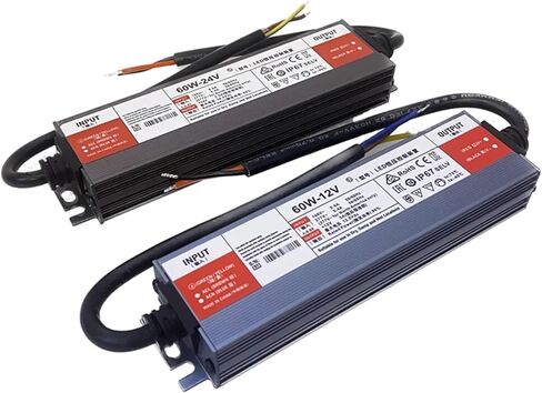 1pcs 60W Driver AC110V 220V to DC12V 5A 24V 2.5A IP67 Waterproof Lighting Outdoor 12V Power Supply(12V 5A 60W) in Saudi Arabia