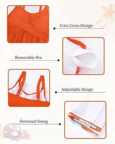 الفتيات ملابس السباحة 2 قطعة فتاة Tankini ملابس السباحة المطبوعة سروال سباحة تانك الأعلى مجموعة فتاة ثوب السباحة لمدة 7-16 سنة in Kuwait