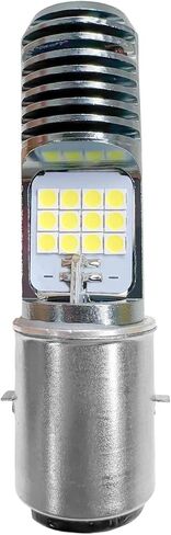 مصابيح أمامية للدراجة النارية 9-16 فولت PX15D LED، لمبة هالوجين فائقة السطوع 3030 رقاقة بديلة لمصباح الهالوجين المقاوم للماء عالي/منخفض الشعاع LED لمعظم الدراجات النارية ATVs (أبيض) in Kuwait