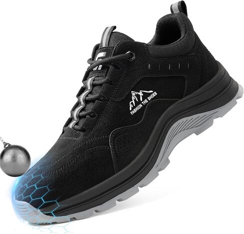 Work Boots for Men Steel Toe Shoes Work Safety Shoes High Top Industrial Construction Boots Indestructible Comfortable Lightweight in Saudi Arabia