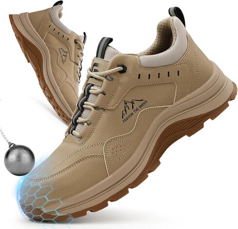 Work Boots for Men Steel Toe Shoes Work Safety Shoes High Top Industrial Construction Boots Indestructible Comfortable Lightweight in Saudi Arabia