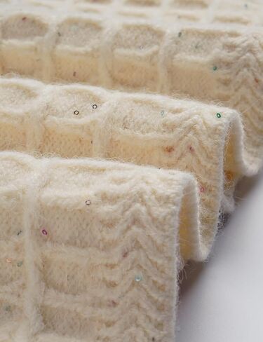 Women's Cropped Cardigan Sweater, Crew Neck Pearl Button-Down 2025 Fall Long Sleeve Trendy Sweater Top in Kuwait