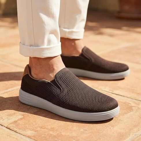 Puxowe Men's Loafers Slip On Casual Shoes – Mesh Walking Shoes for Men, Dress Loafers for Business & Leisure in Saudi Arabia