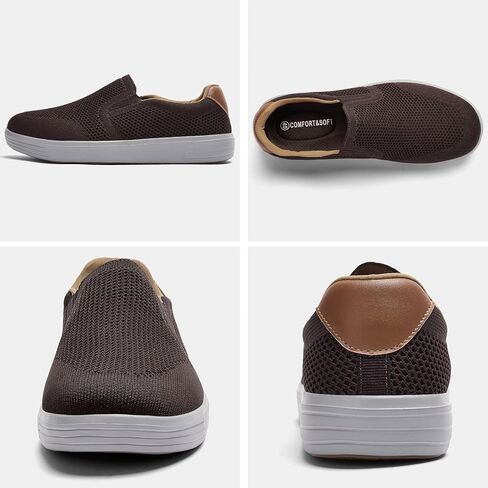 Puxowe Men's Loafers Slip On Casual Shoes – Mesh Walking Shoes for Men, Dress Loafers for Business & Leisure in Saudi Arabia