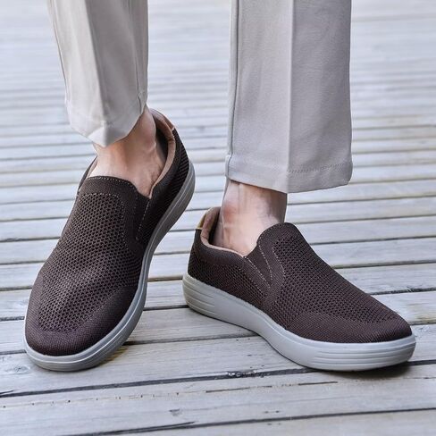 Puxowe Men's Loafers Slip On Casual Shoes – Mesh Walking Shoes for Men, Dress Loafers for Business & Leisure in Saudi Arabia