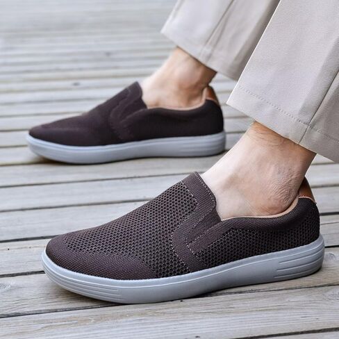 Puxowe Men's Loafers Slip On Casual Shoes – Mesh Walking Shoes for Men, Dress Loafers for Business & Leisure in Saudi Arabia