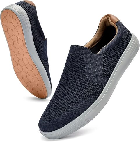 Puxowe Men's Loafers Slip On Casual Shoes – Mesh Walking Shoes for Men, Dress Loafers for Business & Leisure in Saudi Arabia