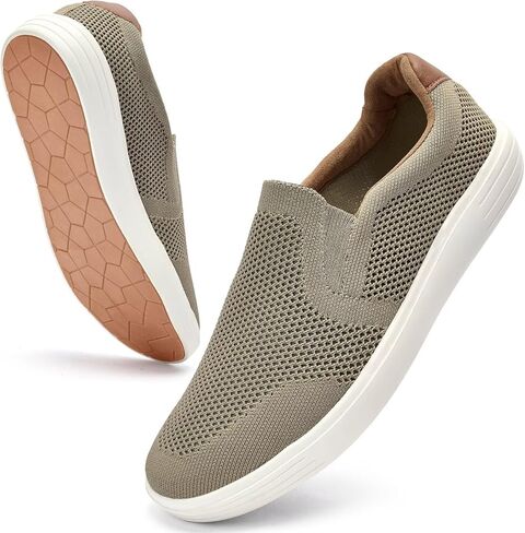 Puxowe Men's Loafers Slip On Casual Shoes – Mesh Walking Shoes for Men, Dress Loafers for Business & Leisure in Saudi Arabia