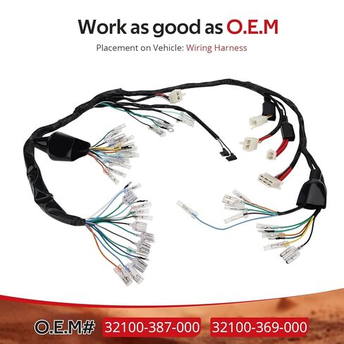 JAVIK مجموعة الأسلاك الرئيسية لهوندا CB360T CB360G CB360 جهاز تشويش إذاعي 360 CL360 1974-1976 O.E.M #32100-387-000 32100-369-000 in Saudi Arabia