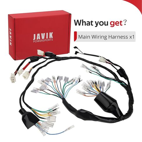 JAVIK مجموعة الأسلاك الرئيسية لهوندا CB360T CB360G CB360 جهاز تشويش إذاعي 360 CL360 1974-1976 O.E.M #32100-387-000 32100-369-000 in Saudi Arabia
