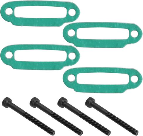 The Lord of the Tools 4pcs Exhaust Manifold Gasket Bolts for Car 1/10 Model Engine Gasket Exhaust Manifold Accessories Vehicle Replacement Parts Metal Paper Parts Green Black in Saudi Arabia