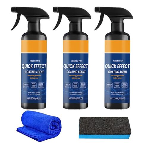 2026 New Upgraded Car Coating Spray, Car Scratch Remover and Paint Sealant, Hydrophobic Quick Detailer for Cars, Motorcycles, Boats, RV Glass, High-Gloss Finish (3PCS) in Saudi Arabia