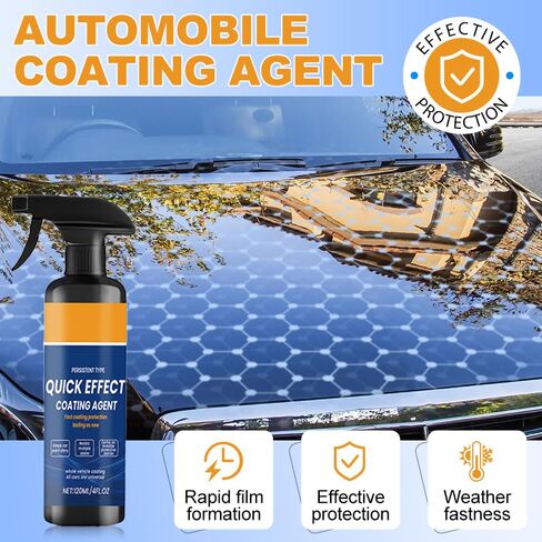 2026 New Upgraded Car Coating Spray, Car Scratch Remover and Paint Sealant, Hydrophobic Quick Detailer for Cars, Motorcycles, Boats, RV Glass, High-Gloss Finish (3PCS) in Saudi Arabia