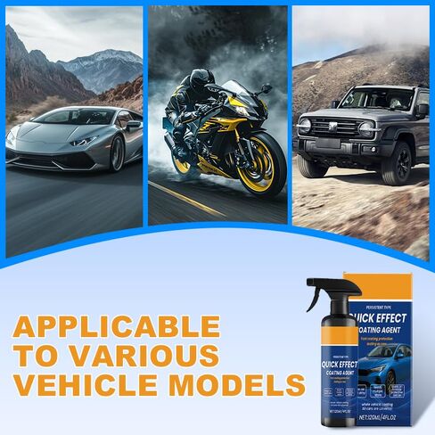 2026 New Upgraded Car Coating Spray, Car Scratch Remover and Paint Sealant, Hydrophobic Quick Detailer for Cars, Motorcycles, Boats, RV Glass, High-Gloss Finish (3PCS) in Saudi Arabia