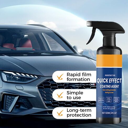2026 New Upgraded Car Coating Spray, Car Scratch Remover and Paint Sealant, Hydrophobic Quick Detailer for Cars, Motorcycles, Boats, RV Glass, High-Gloss Finish (3PCS) in Saudi Arabia