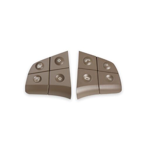 Steering Wheel Mounted Cruise Control Switch Butto Car Steering Wheel Multi-Function Control Buttons Switch Keys Repair/Fit for Mercedes W164 ML GL W245 B Class W251 R(Model A Beige) in Saudi Arabia