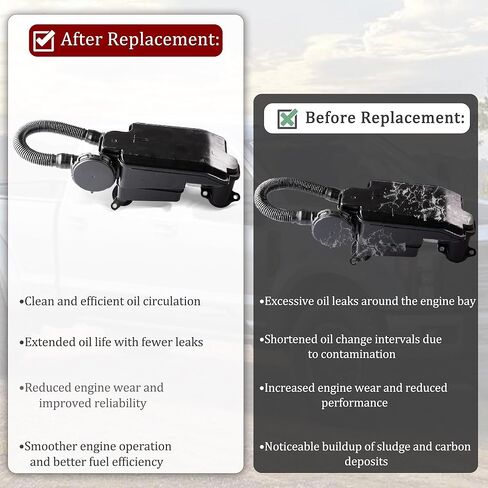 FC3Z6A785F Engine Air-Oil Separator Assembly Compatible for 2017-2019 Ford F250 F350 F450 F550 Super Duty 6.7L V8 Powerstroke Diesel PCV CCV Vent Valve Engine Crankcase - without Sensor in Saudi Arabia