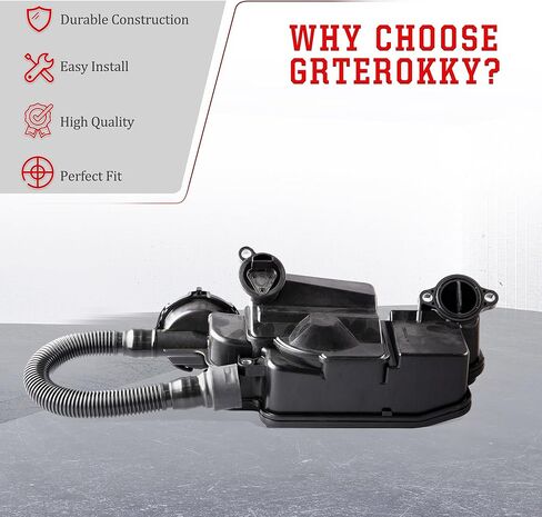 FC3Z6A785F Engine Air-Oil Separator Assembly Compatible for 2017-2019 Ford F250 F350 F450 F550 Super Duty 6.7L V8 Powerstroke Diesel PCV CCV Vent Valve Engine Crankcase - without Sensor in Saudi Arabia