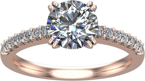 هيوستن دايموند ديستريكت فور إيفر وان مويسانيتي وخاتم خطوبة ألماس مختبري 1 3/4 قيراط ذهب أبيض عيار 14 قيراط (DEF/VS) in Kuwait