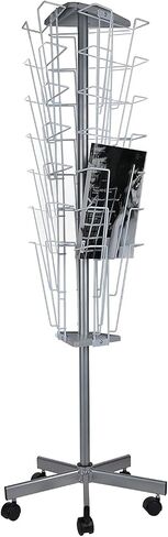 Bookshelf Picture Book Rack/Book Newspaper Paper Holder Reading Floor Publicity Display Storage Rack / 45 × 45 × 137Cm Simple and Stylish in Kuwait