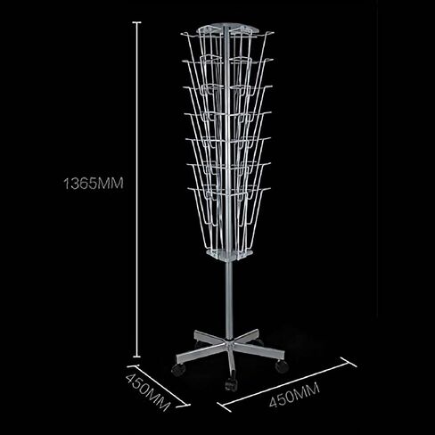Bookshelf Picture Book Rack/Book Newspaper Paper Holder Reading Floor Publicity Display Storage Rack / 45 × 45 × 137Cm Simple and Stylish in Kuwait