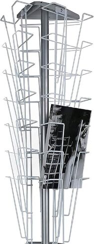 Bookshelf Picture Book Rack/Book Newspaper Paper Holder Reading Floor Publicity Display Storage Rack / 45 × 45 × 137Cm Simple and Stylish in Kuwait